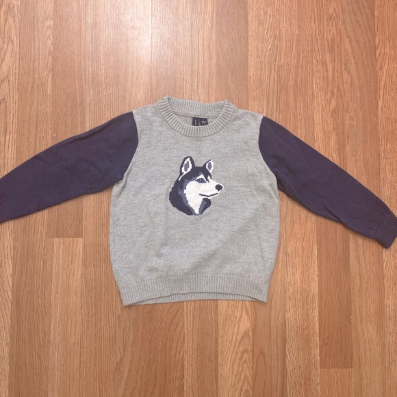 Janie and Jack Other - Janie and Jack toddler boy 3T/3Y sweater cute sweater wolf blue Like New